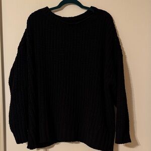 American Eagle Outfitters Black Crew Neck Sweater